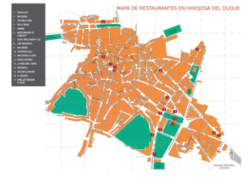 Mapa de restaurantes en Hinojosa del Duque